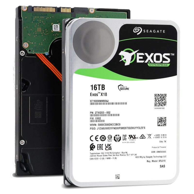 Накопичувач HDD Seagate Exos X18 16TB SAS Enterprise (ST16000NM004J)